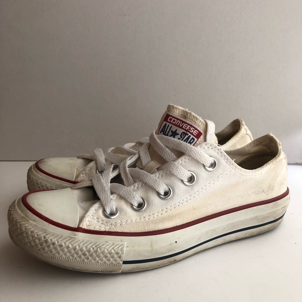 Converse All Star Low Top White Red Blue
